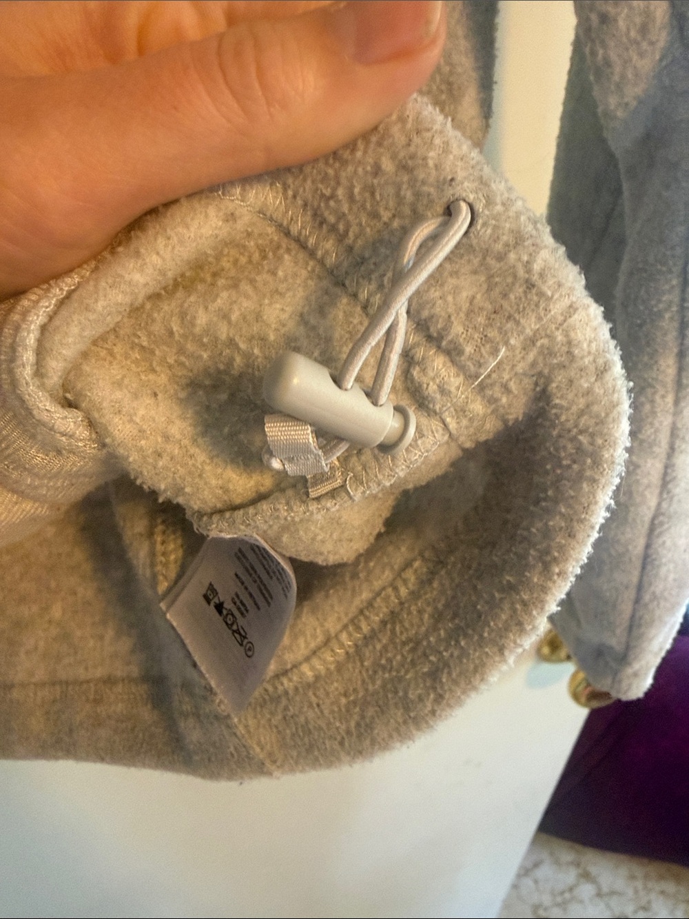 Columbia Women’s Light Grey Fleece Zip-Up Jacket Sz M - Picture 7 of 8